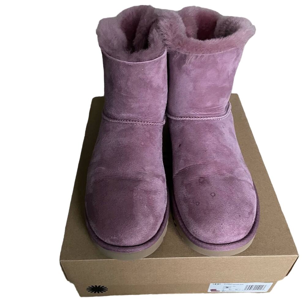 Ugg Bow Lilac Boots 9 - Picture 7 of 16